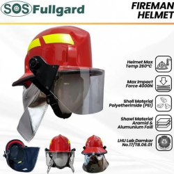 HELM PEMADAM KEBAKARAN SOS FULLGARD/FIREMAN HELMET/HELM PEMADAM KEBAKARAN BERSERTIFIKAT